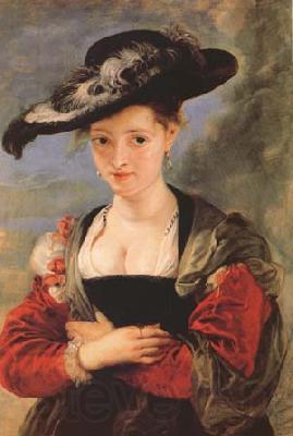 Peter Paul Rubens Portrait of Susanna Fourment ('Le Chapeau de Paille') (mk27) Norge oil painting art